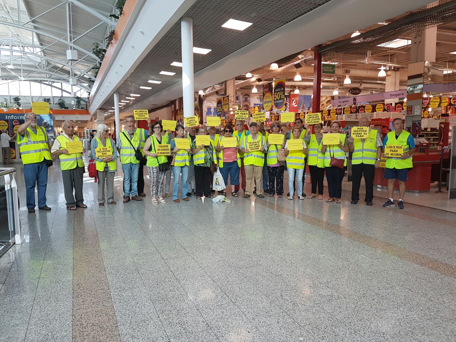 Yayoflautas en Eroski
