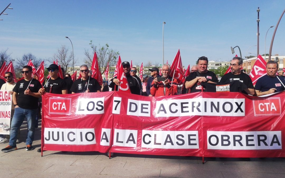 C.T.A. agradece la participación en la manifestación en solidaridad con los trabajadores de Acerinox