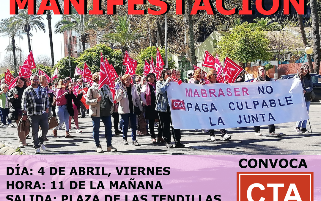 La Junta de Andalucía no tiene solución para que las trabajadoras de la limpieza de Mabraser cobren los salarios atrasados