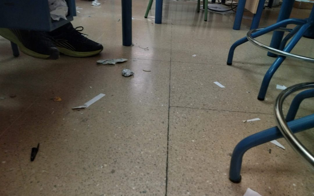 USTEA ha denunciado el riesgo higiénico-sanitario en centros educativos de Córdoba por falta de limpieza