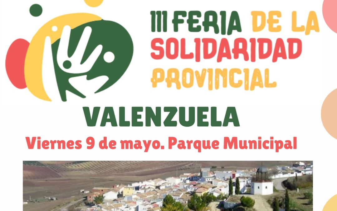 Córdoba Solidaria realizará el próximo viernes la 3ª Feria de la Solidaridad Provincial en Valenzuela